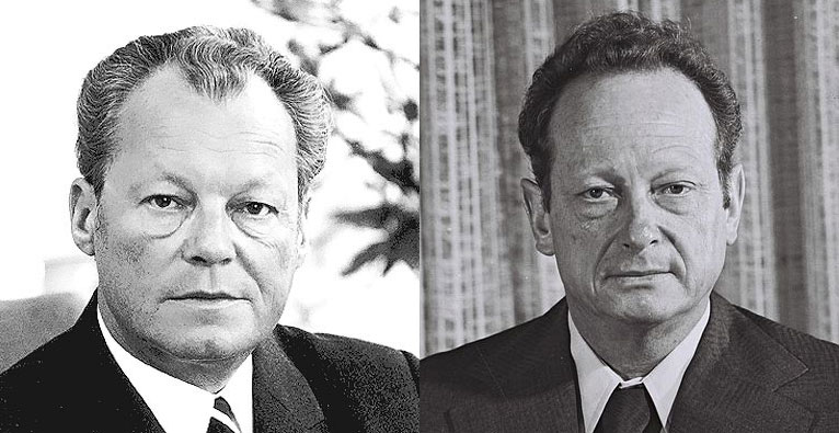 Willy Brandt & Yigal Allon