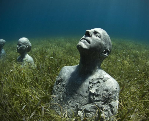 Underwater sculpture by the British artist Jason deCaires Taylor